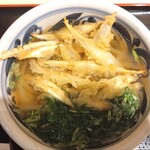 豊前裏打会 萬田うどん - ゴボウ天うどん