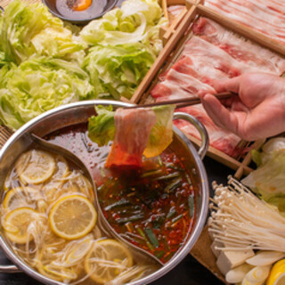 【平日限定】アグー豚のしゃぶしゃぶが食べ放題♪