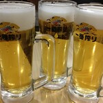 Taishuu Horumon Yakiniku Kemuriki - 一番搾り生ビール