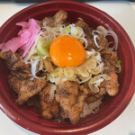 まるせい - ねぎたま唐揚げ丼　