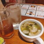 187836739 - 日替わりランチ　ドリンク、スープつき