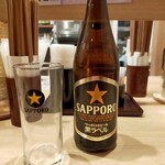 水沢うどん 水香苑 - 瓶ビール（620円）