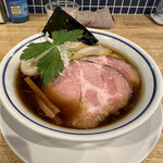 手打式超多加水麺 ののくら - 『チャーシュー中華そば＋煮玉子』　1500円