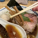 手打式超多加水麺 ののくら - メンマ