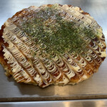 お好み焼き・鉄板焼きのはらだ - ミックス玉（豚、イカ、エビ）
1000円