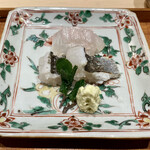 末冨 - 鱧の焼き霜と鰈のお造り