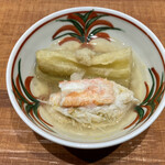 末冨 - 毛蟹と茄子の煮浸し