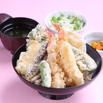 Shrimp Ten-don (tempura rice bowl)