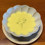 織屋 - 自家製コーンスープ