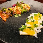 本日のカルパッチョ盛合せ