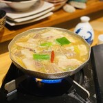 Whale offal hot pot