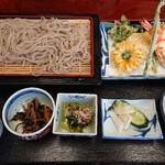 そば処　はやし - せいろ天婦羅蕎麦1500円