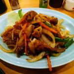 ゑびす - もつのスタミナ炒