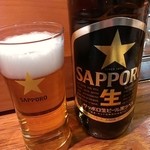 居酒屋くぼた - 黒ラベル大瓶