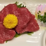 Horse sashimi (red meat)