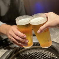 北新地焼肉 きらく - 乾杯