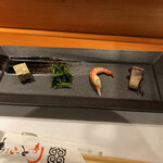 Chokotto Sushi Bettei - 先付け4種、今後の展開を期待させてくれます。