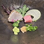 香ふく - 鮪とコチの刺身