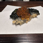 香ふく - 有明海苔の天ぷらいくら乗せ