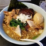 塩そば専門店 桑ばら - 豚出汁肉スプライトコーラそば。