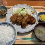 Mampuku Shokudou - まぐろフライとメンチカツ定食