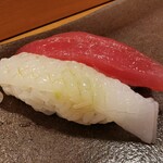 Sushi Kan - 赤身、イカ