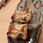 木挽町 とも樹 - 穴子の雉焼き。ホックホクの舌触りです。焦げた醤油生地の香りに悶絶します