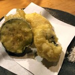 どんつき左 - どんつき左　鱧の天ぷら