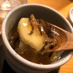 どんつき左 - どんつき左　干し貝柱の茶碗蒸し