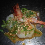 aura dining - 前菜　（コース１例：要予約）　築地より直送のおいしい前菜