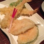 うどん料理 千 - 天ぷら3種盛り