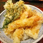 はげ天 本店 - 上天丼(1050円)