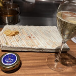 Beef Atelier うしのみや東京 - 宮崎キャビアとシャンパーニュ！ヤバいですね！