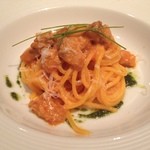 リストランティーノ ルベロ - ★7　生ウニのトマトクリームソース　タリオリーニ