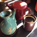 手打 神代そば - 蕎麦湯