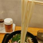 驛麺家 - 山菜うどんの麺の状態 (2022.10.26)