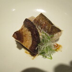 日本料理FUJI - 活き締めカマス　蒸し煮　椎茸