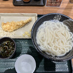 Hanamaru Udonsemba Shinsaibashisuji - 釜揚げうどん、いか天