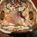 日本料理FUJI - 鯵と金時草の酢の物