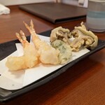 蕎麦 比呂喜 - 海老天と野菜天