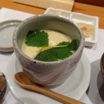 鮨 おさむ - 紀州梅の入った茶碗蒸し