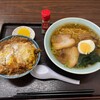 お食事処 高橋 - 小もりかつ丼とラーメンセット