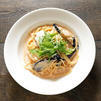 とろーりモッツァレラと明太子のクリームパスタ