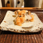 京天神 野口 - ☆伝助穴子（明石）の焼き霜とこのこ