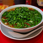 大塚 幸龍軒 - モツニラあんかけラーメン＠税込890円