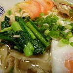海龍宮 重慶火鍋 - 青菜と刻みねぎ