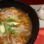 むすびむさし 新幹線店 - 元気うどん定食(920円)