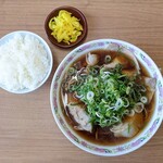 第一旭 - ミニ 700円 , ライス(小) 110円