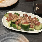 とり焼き 鶏料理 かしわ - 胡瓜の梅肉和え