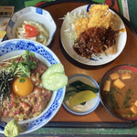 Daichan - 納豆とまぐろの切落し定食（770円）